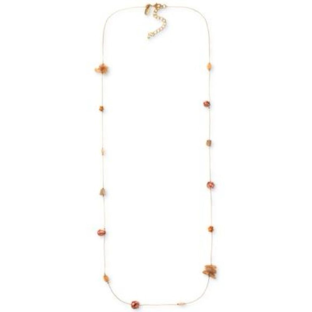 Style & Co Gold and Brown Necklace Minimalist Design